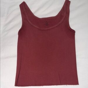 Brandy melville red ribbed tank
